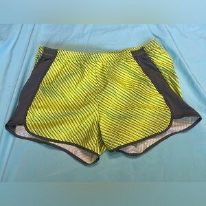 Champion Neon Yellow and Gray Athletic Shorts